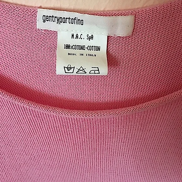 Vintage 90 Y2K gentryportofino Unique Barbiecore Retro Pink Cardigan Sweater Set - Picture 8 of 16